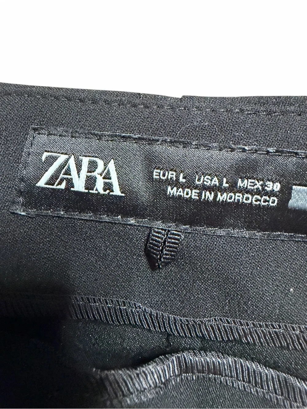 Zara Black Wrap Skort‎ Size Large
